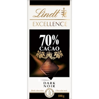 Lindt EXCELLENCE 70% Cacao Dark Chocolate Bar 100 g, $5.99/100g