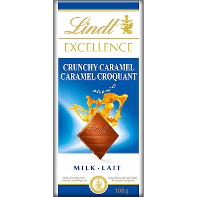 Lindt EXCELLENCE Crunchy Caramel Milk Chocolate Bar 100 g, $5.49/100g