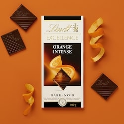 Lindt EXCELLENCE Orange Intense Dark Chocolate Bar - 100 g | Valumart