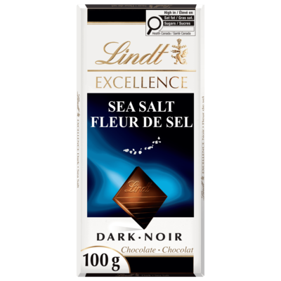 Lindt EXCELLENCE Sea Salt Dark Chocolate Bar 100 g, $5.99/100g