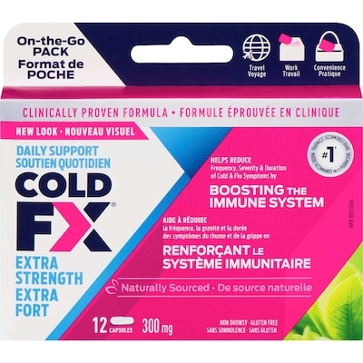 Cold FX Extra On-The-Go, 12 Capsules 12 ea, $1.00/1ea