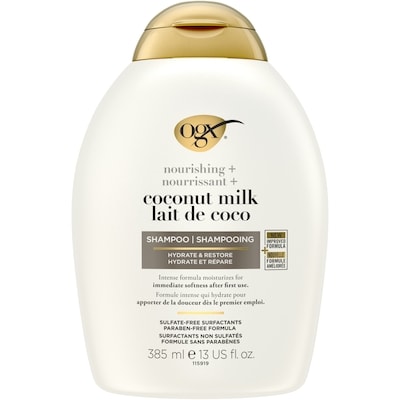 Ogx Shampooing nourrissant + lait de coco 385 ml, 2,34 $/100ml