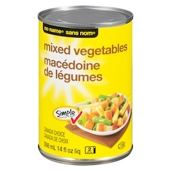 Sans Nom Macédoine de légumes 398 ml, 0,38 $/100ml