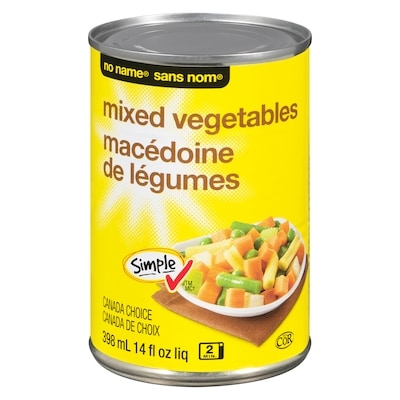 Sans Nom Macédoine de légumes 398 ml, 0,35 $/100ml