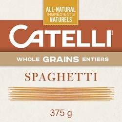 Catelli Whole Grains, Spaghetti Pasta 375 g, $0.67/100g