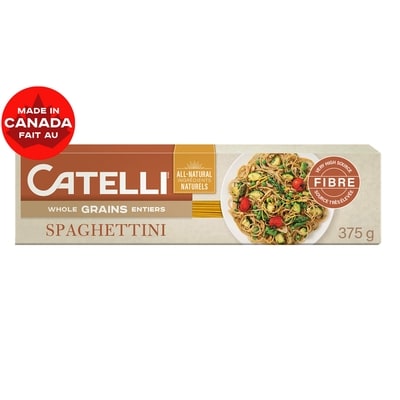 Catelli Whole Grains, Spaghettini Pasta 375 g, $1.01/100g