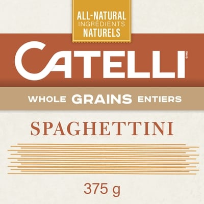 Catelli Whole Grains, Spaghettini Pasta 375 g, $0.80/100g