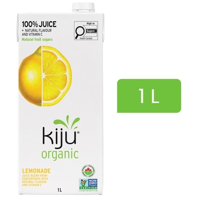 Kiju Organic Lemonade Fruit Juice Blend 1 l, $0.35/100ml
