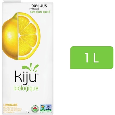 Kiju Mélange de jus de fruits limonade biologique 1 l, 0,50 $/100ml
