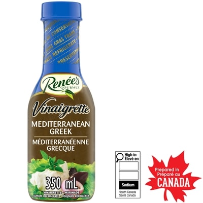 Renees Mediterranean Greek Vinaigrette 350 ml, $1.86/100ml