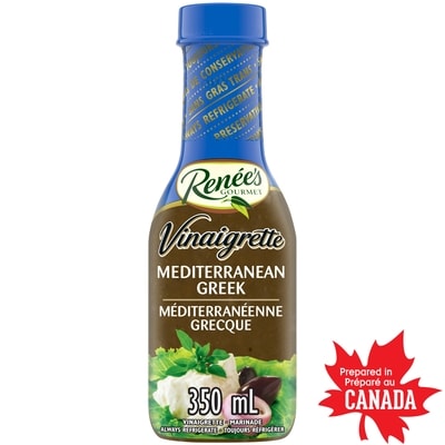 Renée’s Gourmet Vinaigrette méditerranéenne grecque 350 ml, 2,00 $/100ml