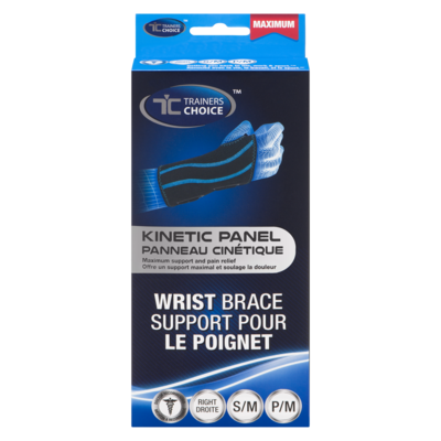 Trainers Choice Wrist Brace Right Kinetic Panel S/M  1 ea, $30.99/1ea
