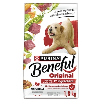 Purina Beneful Originales originales avec vrai buf dry food 1.8 kg, 0,56 $/100g