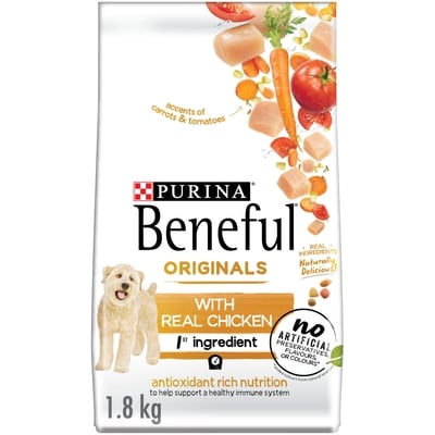 Purina Beneful Originals Dry Dog Food Real Chicken 1.8 kg, $0.61/100g
