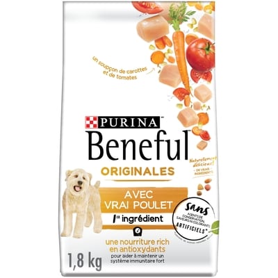 Purina Beneful originales nourriture sèche pour chien vrai poulet 1.8 kg, 0,72 $/100g