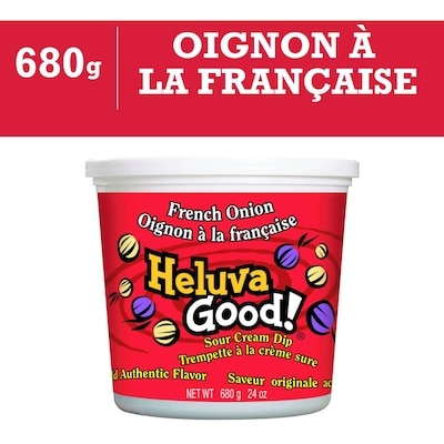 Heluva Trempette à la crème sure Oignon à la française 680 g, 1,25 $/100g