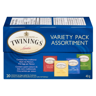 Twinings 20ct Variety Pack 20 ea, $0.29/1ea