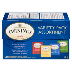 Twinings 20ct Assortiment de thés noirs 20 ea, 0,35 $/1ch