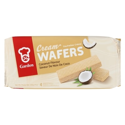 Garden Cream Wafers, Coconut Flavour 200 g, $1.40/100g
