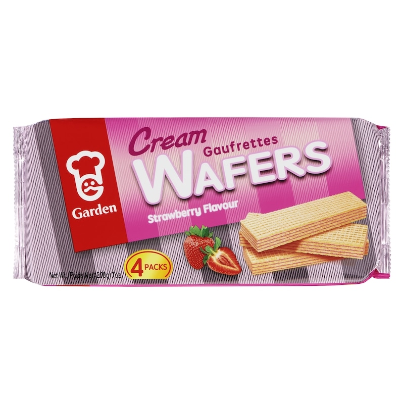 Cream Wafers, Strawberry Flavour