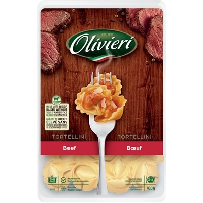 Olivieri Tortellini with Beef  700 g, $1.86/100g