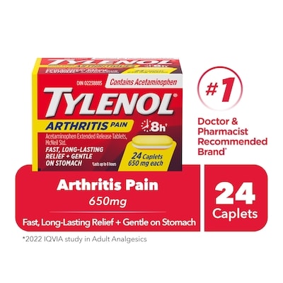 Tylenol Arthritis Pain 24 ea, $0.42/1ea