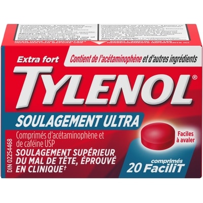 Tylenol Soulagement Ultra 20 ea, 0,50 $/1ch
