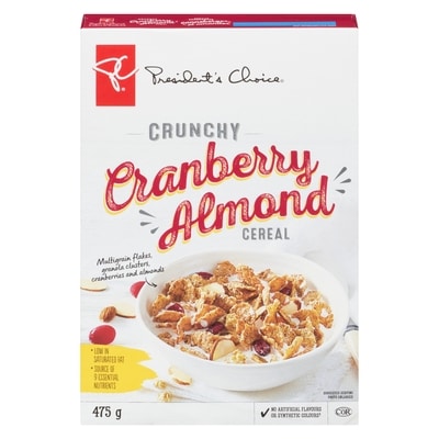 President's Choice Cranberry Almond Crunch 475 g, $1.11/100g