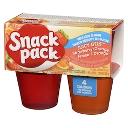 Snackpack Juicy Gels Strawberry/Orange Reduced Sugar - 4x99.0 g