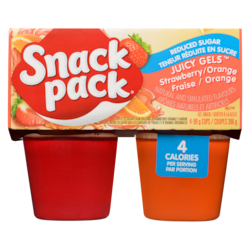 Snackpack Juicy Gels Strawberry/Orange Reduced Sugar - 4x99.0 g