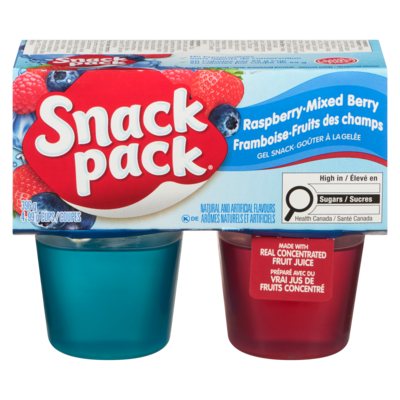 Snackpack Snack Pack, Juicy Gels, Raspberry Mixed Berry 4x99.0 g, $0.63/100g