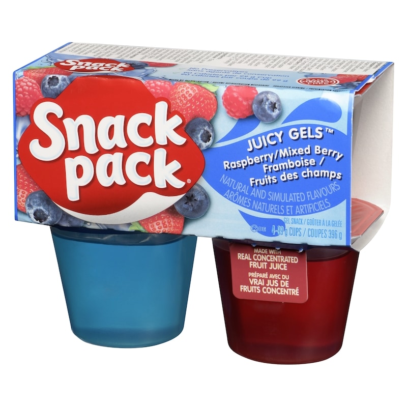 Snack Pack, Juicy Gels, Raspberry Mixed Berry