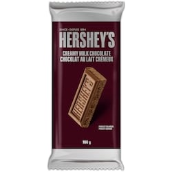 Hershey’s Barre de chocolat au lait crémeux format familial 100 g, 1,88 $/100g