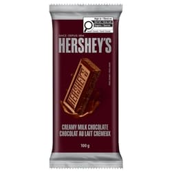 Hershey’s Barre De Chocolat Au Lait Crémeux Format Familial 100 g, 2,75 $/100g