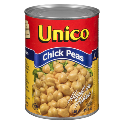 Unico Chick Peas 540 ml, $0.37/100ml