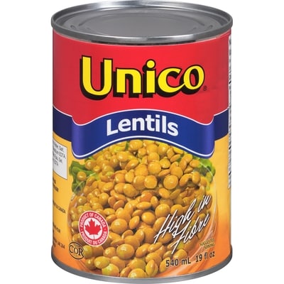 Unico Lentils 540 ml, $0.46/100ml