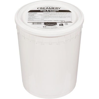 Chapmans Markdale Creamery Rum & Raisin Ice Cream 11.4 l, $0.26/100ml
