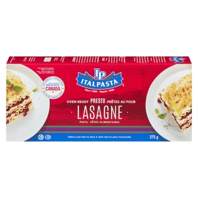 Italpasta Oven Ready Lasagne 375 g, $1.14/100g