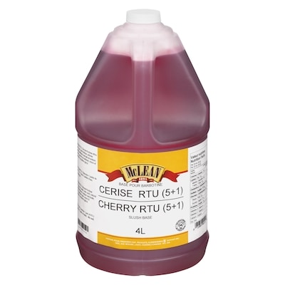 McLean Cerise RTU (5+1) Base pour Barbotine 4 l, 0,67 $/100ml