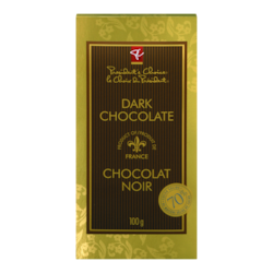 le Choix du Président Chocolat noir 70% 100 g, 4,00 $/100g
