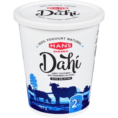 Hans Yogourt dahi naturel 750 g, 0,33 $/100g