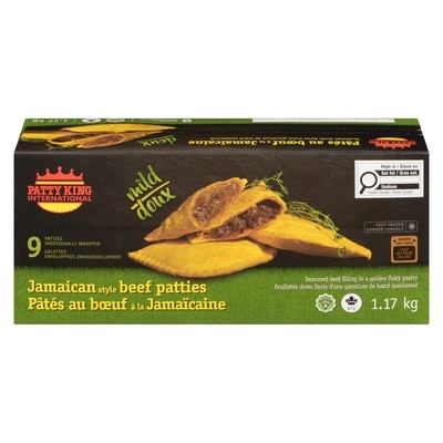 Patty King PÂTÉS AU BŒUF À LA JAMAÏCAINE, DOUX 1.17 kg, 0,98 $/100g