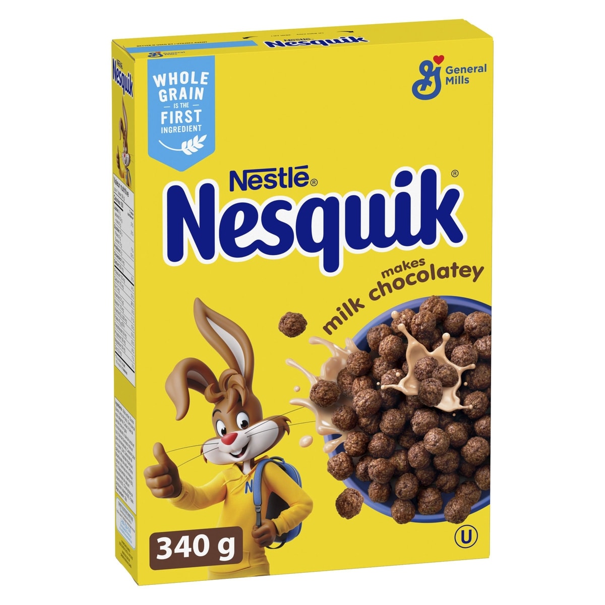 Nestlé Nesquik Cereal Chocolate Whole Grains And Fibre