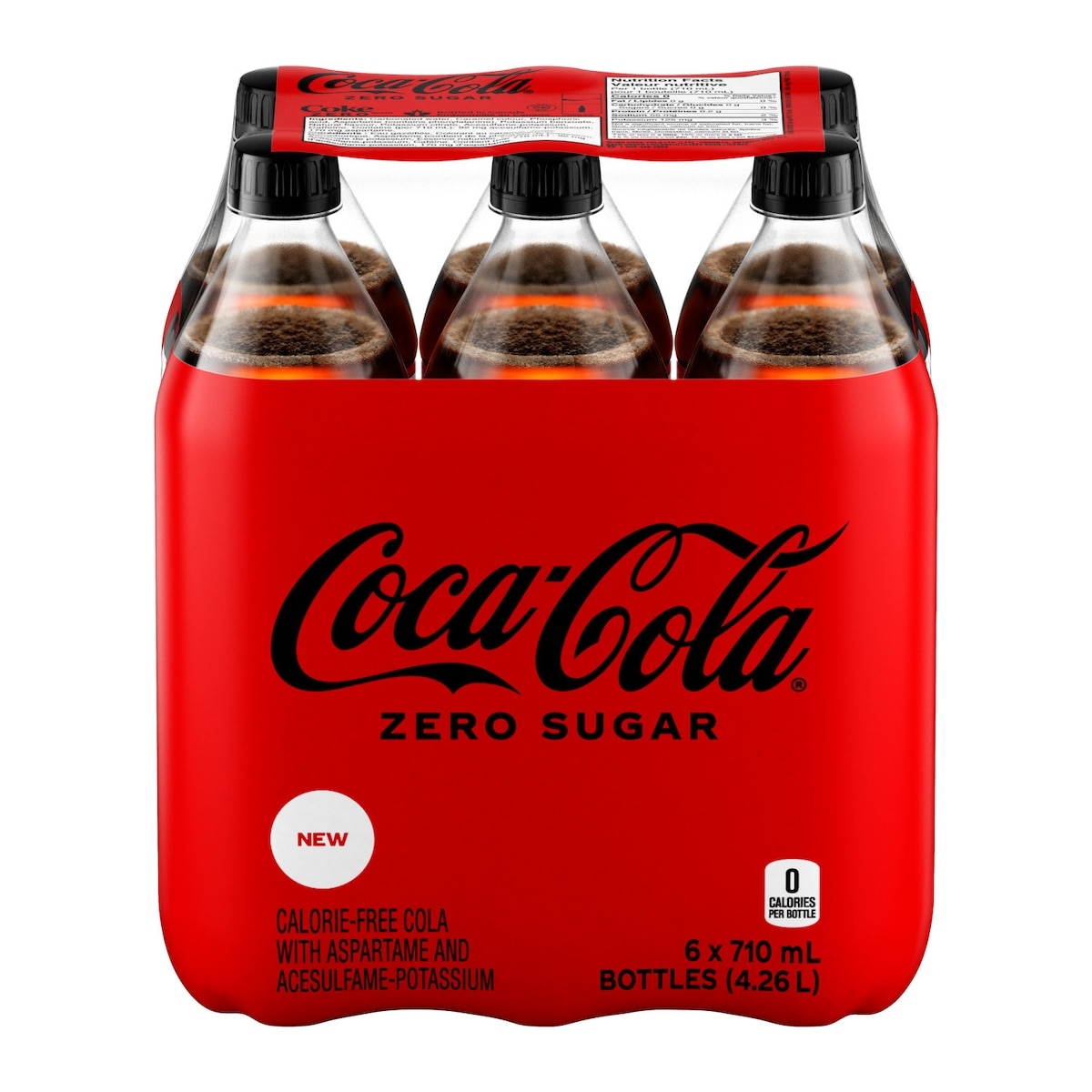 Coca-Cola Cola Zero Sugar Bottles 6x710.0 ml, $0.09/100ml