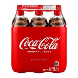 Coca-Cola Cola Bottles 6x710.0 ml, $0.10/100ml