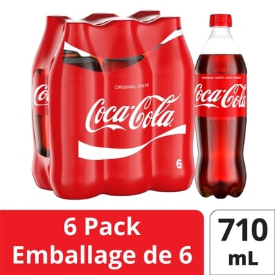 Coca-Cola Cola Bottles 6x710.0 ml, $0.19/100ml