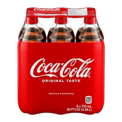 Coca-Cola Cola Bottles 6x710.0 ml, $0.14/100ml
