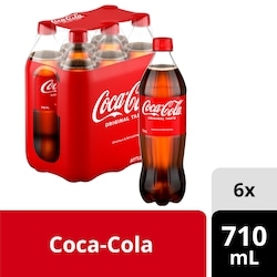 Coca-Cola Cola Bottles - 6x710.0 ml | Real Canadian Superstore