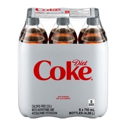Coca-Cola Diet Cola Bottles 6x710.0 ml, $0.19/100ml