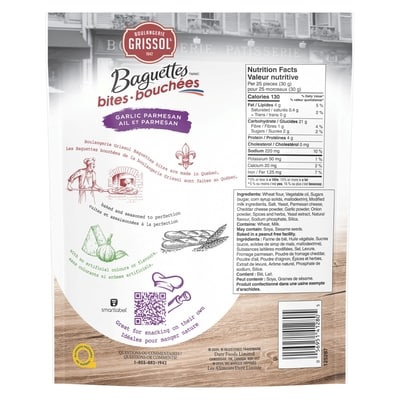 Boulangerie Grissol Baguettes Bites Garlic Parmesan